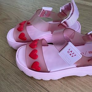 Melissa x Lazy Oaf Pink Kick Off Sandal
